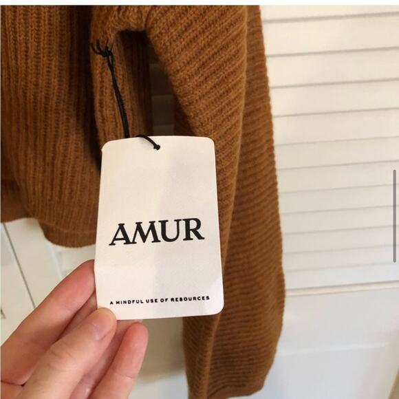 NWT AMUR Jaco Ribbed Turtleneck Sweater - Picture 6 of 9